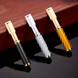1pc Metal Cigarette Holder Filter Washable Filtration Mouthpiece, Stainless Steel Reusable Smoking Nozzle Cigarettes Filter With Gift Box Gadgets For Men