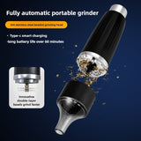 One-Hand-Grinding Portable Electric Kitchen Grinder Type-C Fast Charging Herb Grinder, Long-Lasting Battery Powered Mill Herbal Grinder With Holder Cleaning Brush Good Helper For Household Kitchen Cook Tools