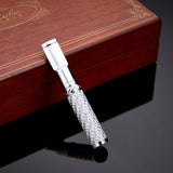 1pc Metal Cigarette Holder Filter Washable Filtration Mouthpiece, Stainless Steel Reusable Smoking Nozzle Cigarettes Filter With Gift Box Gadgets For Men
