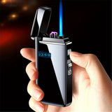 1PC Dual USE USB Electric Arc Lighter, Windproof Flameless Jet Torch Flame Lighter Electric Dual Plasma Arc Lighter Refillable Butane Gas, For Outdoor Camping, Christmas Birthday Gifts For Men Women Him Her Dad(Without Gas)