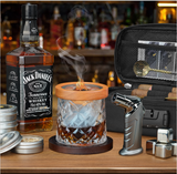 15-in-1 Cocktail Smoker Kit, Comes with 4 Flavors Wood Chips, Old Fashioned Beverage Whiskey Smoker Kit, 4pcs Stainless Steel Ice tube, Smell-proof Bag, Silicone Clip, Suitable & Best Gifts Ideas for Cocktail Enthusiasts, Men, Dad, Husband, Boss