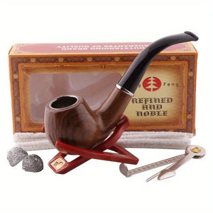 15pcs/ set Resin Tobacco Pipe Set, Good Quality Smoking Pipe with Pipe Tools Durable Cigarettes Cigar Pipes - Useful Crafts