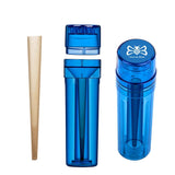 1 Pc Black Mini Manual Plastic Spice Herb Grinder With Cone Holder, 3-Layer Cone Roller