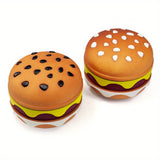 4-Layer Metal Burger Spice Herb Grinder, Creative Cute Burger Manual Tobacco Crusher, Suitable for Kitchen Daily Use, Great Xmas Christmas Day Gifts Idea Gift for Women Men Friend