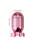 1pc 4-Layer Missile Shape Tobacco Grinder,  1.5" Inches Cute Aluminum Alloy Spice Grinder, 40mm Cigarette Herb Metal Manual Grinder, Kitchen Accessories With Cleaning Brush For Kitchen