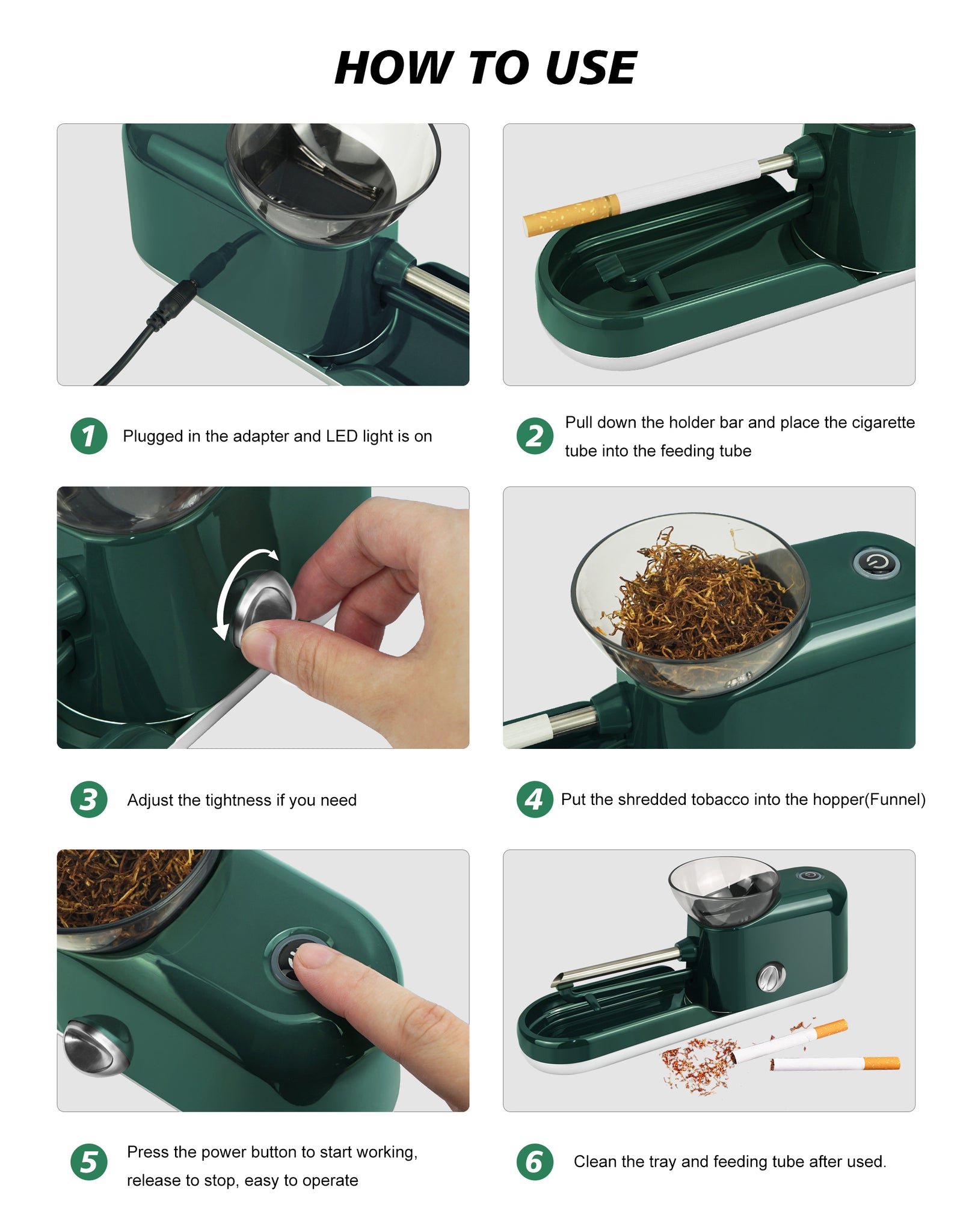 how to adjust cigarette rolling machine Roll a with a Cigarette Roller Automatic Electric Cigarette Rolling Machine