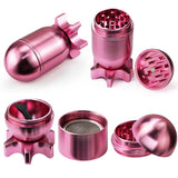 1pc Premium Tobacco Spice Manual Grinder - Guided Missile Shaped, No Electricity Required, Gift for Parents, Portable Outdoor Tools