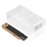 2PCS/SET Cigarette Case With Electric Rechargeable Lighter For 84mm, Moisture Proof, Transparent Cigarette Holder Case, Fashion Smoking Set Gift For Men Women