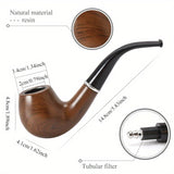 15pcs/ set Resin Tobacco Pipe Set, Good Quality Smoking Pipe with Pipe Tools Durable Cigarettes Cigar Pipes - Useful Crafts