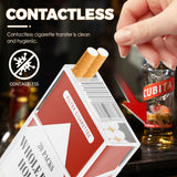 2PCS/SET Cigarette Case With Electric Rechargeable Lighter For 84mm, Moisture Proof, Transparent Cigarette Holder Case, Fashion Smoking Set Gift For Men Women