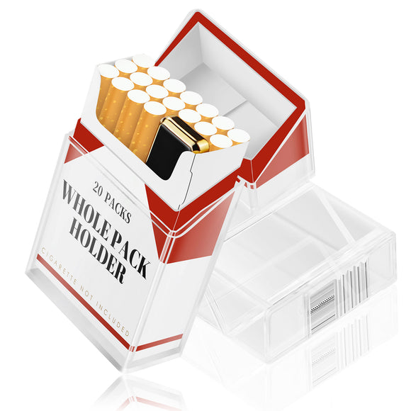 2PCS/SET Cigarette Case With Electric Rechargeable Lighter For 84mm, Moisture Proof, Transparent Cigarette Holder Case, Fashion Smoking Set Gift For Men Women