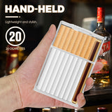 2PCS/SET Cigarette Case With Electric Rechargeable Lighter For 84mm, Moisture Proof, Transparent Cigarette Holder Case, Fashion Smoking Set Gift For Men Women