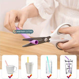 2packs Reusable Straws With Keychain Container, Silicone Foldable Portable Drinking Straw Set Including Cleaning Brush, Suitable For Party Travel, Easy To Clean, Portable, Birthday Anniversary Gifts For Men Women Her Him