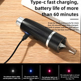 One-Hand-Grinding Portable Electric Kitchen Grinder Type-C Fast Charging Herb Grinder, Long-Lasting Battery Powered Mill Herbal Grinder With Holder Cleaning Brush Good Helper For Household Kitchen Cook Tools