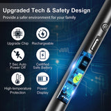3PCS 360° Flexible Neck Plasma Lighter Windproof Flameless USB Rechargeable Lighter Long Electric Electronic Lighter for Candle Gas Stove Ignition Firework