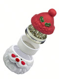 4-Layer Cute Vanilla Grinder White Santa Claus Kitchen Grinder Manual Grinder Coffee Tobacco Spices Household Good Gifts