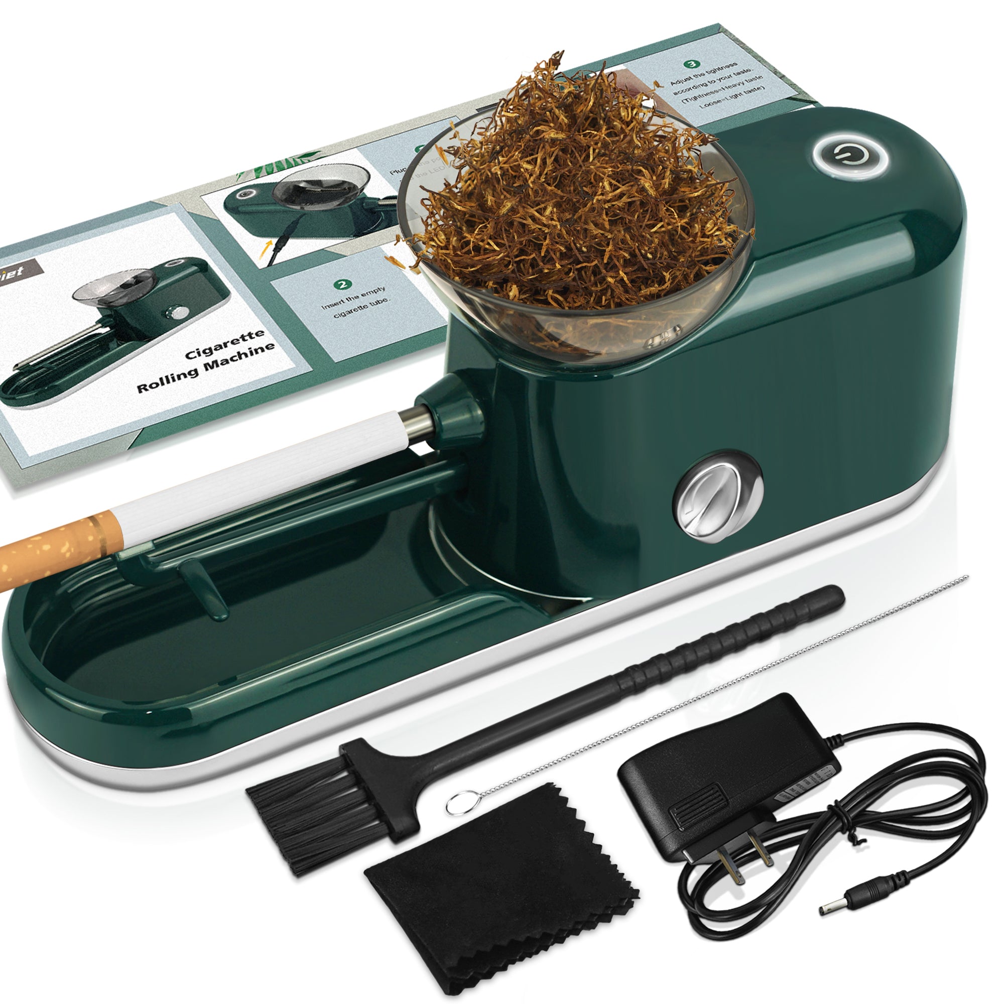 ebay electric cigarette rolling machine Automatic Roller Tobacco Injector Maker US Electric Tobacco Cigarette Rolling Machine,
