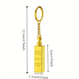 3 Pcs/Set Golden Brick Permanent Match Lighter, Reusable 10,000 Times Keychain Matches Strikers Lighters, Portable, Suitable For Outdoor Camping, Hiking, Daily Use, Father's Christmas Birthday Day Gift