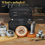 15-in-1 Cocktail Smoker Kit, Comes with 4 Flavors Wood Chips, Old Fashioned Beverage Whiskey Smoker Kit, 4pcs Stainless Steel Ice tube, Smell-proof Bag, Silicone Clip, Suitable & Best Gifts Ideas for Cocktail Enthusiasts, Men, Dad, Husband, Boss