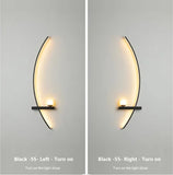 2pcs Modern LED Wall Light 12W Left & Right Pairs 3000k-6000k Wall Lamp Minimalist Black Decorative Wall Sconce， Set of Two for Bedroom Living Room Bedside Study Home Indoor Lighting Lusters Lights