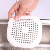 9pcs 5.5 Inches Silicone Square Drain Filter Cover For Shower Kitchen Sink 5.5" TPR Flat Strainer Stopper With Suction Cups Anti-Blocking Hair Catcher Kitchen Bathroom Bathtub Accessories Essentials (Gray+Black+White)