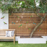 4Pcs Dragonfly Wall Decoration Outdoor Garden Fence Art Living Room Bedroom Hanging Decoration Home Crafts Gifts Wall Decoration Iron Pendant Decoration