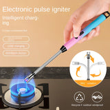 3PCS 360° Rotation Flexible Neck Plasma Lighter Windproof Flameless USB Rechargeable Lighter With LED Power Display Long Electric Electronic Lighter For Candle Gas Stove Ignition Firework