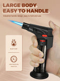 4 Pieces/Set Gas Butane Torch Lighter, Powerful Windproof Jet Flame Lighters, Butane Gas Refill, With Safety Lock, Mini Torch Lighters For Candle, Kitchen, Outdoor BBQ Camping Stove Firework (Gas Not Included)