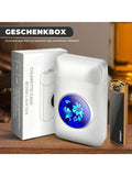 Lafagiet 19PCS Kapazität Zigarettenetui mit USB elektrisches Feuerzeug für 84mm normale Größe, LED-Bildschirm, Rose rot magnetische Art Zigarettenschachtel Lagerung Geschenke für und Frauen Cool Zigarettenhalter