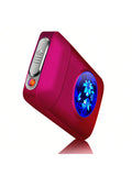 Lafagiet 19PCS Kapazität Zigarettenetui mit USB elektrisches Feuerzeug für 84mm normale Größe, LED-Bildschirm, Rose rot magnetische Art Zigarettenschachtel Lagerung Geschenke für und Frauen Cool Zigarettenhalter