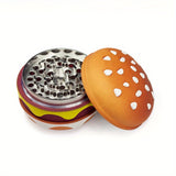4-Layer Metal Burger Spice Herb Grinder, Creative Cute Burger Manual Tobacco Crusher, Suitable for Kitchen Daily Use, Great Xmas Christmas Day Gifts Idea Gift for Women Men Friend