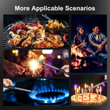 3 Packs USB Rechargeable Electric Lighter, Candle Lighter with Flexible Neck Flameless Windproof 360 Degrees Rotate Arc Lighter, LED Battery Level Indicator and Safety Switch, for Aromatherapy Candle Grill Outdoor Camping BBQ