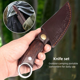 Pocket Knife 2PCS/SET Stainless Steel Sharp Kitchen Carving Knife Vegetable Knife Fruit Knife Kitchen Camping Barbecue Cutting Knife Multi purpose Straight Knife Outdoor Enthusiast Gift, Father's Day Men's Gift Dad
