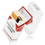 2PCS/SET Cigarette Case With Electric Rechargeable Lighter For 84mm, Moisture Proof, Transparent Cigarette Holder Case, Fashion Smoking Set Gift For Men Women