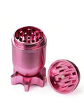 1pc 4-Layer Missile Shape Tobacco Grinder,  1.5" Inches Cute Aluminum Alloy Spice Grinder, 40mm Cigarette Herb Metal Manual Grinder, Kitchen Accessories With Cleaning Brush For Kitchen
