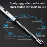 2pcs Windproof Torch Lighter USB Rechargeable Lighter, Electric Long Lighter With 360° Flexible Neck, Suitable For Candles, BBQ, Camping , Indoor & Outdoor Use