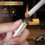 2PCS/SET Retro Cigarette Storage Case With Mini Refillable Gas Lighter Metal Portable 14pcs-Capacity Cigarette Case Can Hold Up To 100mm Cigarettes Suitable For King Size 100's Cigarettes Durable Pressure Resistant Pocket Box Smoking Accessories Father's