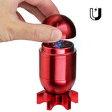 1pc Premium Tobacco Spice Manual Grinder - Guided Missile Shaped, No Electricity Required, Gift for Parents, Portable Outdoor Tools