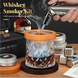 15-in-1 Cocktail Smoker Kit, Comes with 4 Flavors Wood Chips, Old Fashioned Beverage Whiskey Smoker Kit, 4pcs Stainless Steel Ice tube, Smell-proof Bag, Silicone Clip, Suitable & Best Gifts Ideas for Cocktail Enthusiasts, Men, Dad, Husband, Boss