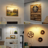 1PC Picture Light For Wall, 4000mAh Rechargeable Wireless Remote, 13'' Dimmable Magnetic LED Art Display Light With 3 Color Temperatures,Wall Light with Swing Arm For Gallery, Living Room, Bedroom, Hallway