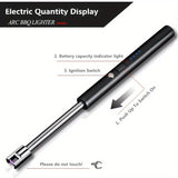 2pcs Windproof Torch Lighter USB Rechargeable Lighter, Electric Long Lighter With 360° Flexible Neck, Suitable For Candles, BBQ, Camping , Indoor & Outdoor Use