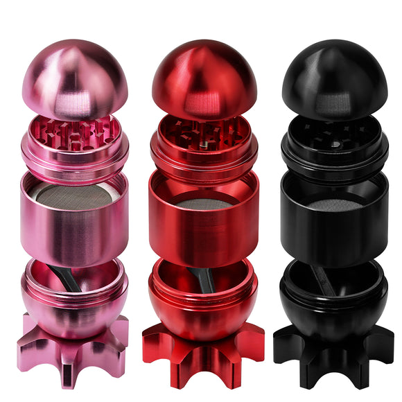 1pc Premium Tobacco Spice Manual Grinder - Guided Missile Shaped, No Electricity Required, Gift for Parents, Portable Outdoor Tools