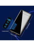 1PC 2-in-1 Dual USE Windproof Jet Flame & USB Electric Lighter, Double Arc Electronic USB Rerchargeable Lighter with Power Display Refillable Butane Torch Lighter with Gift Box Christmas Day Gifts ideas for Men Women (Without Gas)