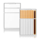 2PCS/SET Cigarette Case With Electric Rechargeable Lighter For 84mm, Moisture Proof, Transparent Cigarette Holder Case, Fashion Smoking Set Gift For Men Women