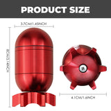 1pc Premium Tobacco Spice Manual Grinder - Guided Missile Shaped, No Electricity Required, Gift for Parents, Portable Outdoor Tools