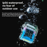 Rechargeable Dual Arc Plasma Lighter - Windproof, IP56 Water Resistant, COB Light, Futuristic Mech Design Gift Box for Men Women Birthday Father's Day