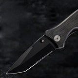 1 PC Portable Pocket Knife Multifunctional Outdoor Tactical Knife Suitable For Camping Hiking Kitchen Outdoor Survival Exploration Hunting Crisis Situations Fruit And BBQ Cutting Father's Day Gift For Men Dad