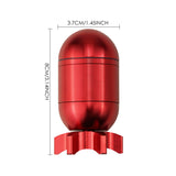 1pc Premium Tobacco Spice Manual Grinder - Guided Missile Shaped, No Electricity Required, Gift for Parents, Portable Outdoor Tools
