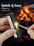 10 Pcs/Set Waterproof Match Stick Lighter, Permanent Match Lighters, Forever Matches Flint Keychain Emergency Survival Tools For Outdoor Camping Campfire
