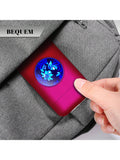 Lafagiet 19PCS Kapazität Zigarettenetui mit USB elektrisches Feuerzeug für 84mm normale Größe, LED-Bildschirm, Rose rot magnetische Art Zigarettenschachtel Lagerung Geschenke für und Frauen Cool Zigarettenhalter
